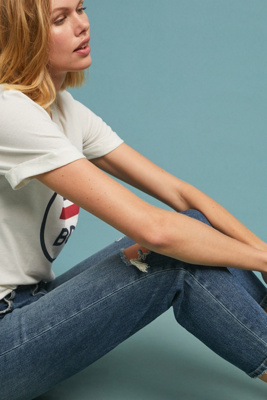 Jean Current/Elliott Cropped Indigo Clair - Taille 23 - Neuf Avec étiquette - Coupe Droite