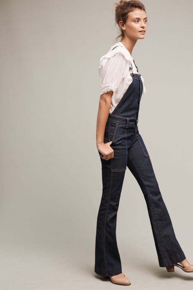 Current/Elliott Andover Flared Overalls | Anthropologie
