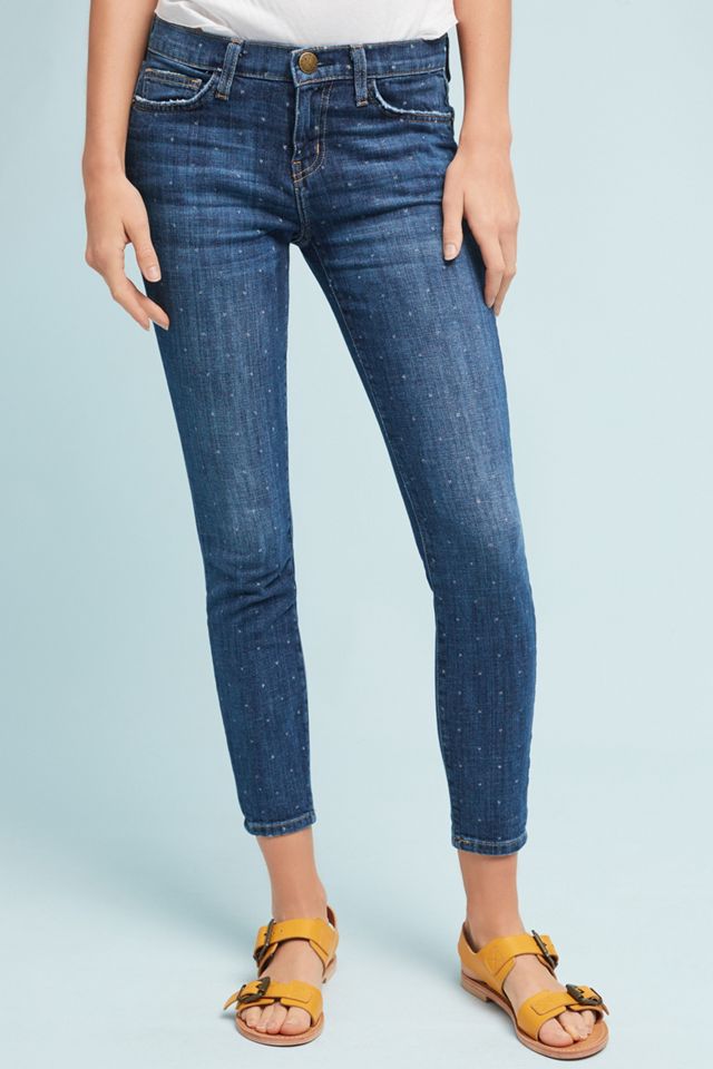 Current/Elliott The Stiletto Mid-Rise Skinny Cropped Jeans #1