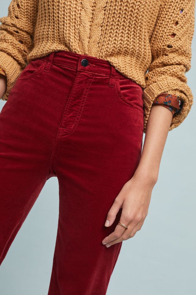 J Brand Joan High-Rise Corduroy Wide-Leg Jeans #3