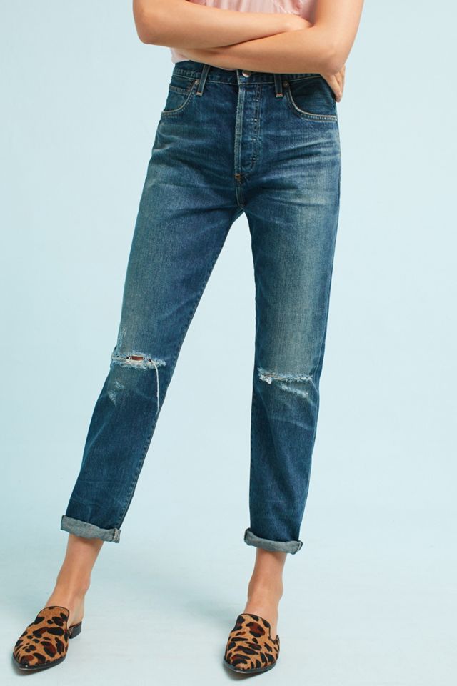 Citizens of Humanity Liya Classic Ultra High-Rise Cropped Jeans #1