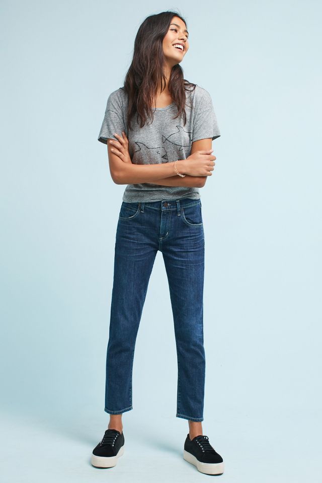 Citizens of Humanity Elsa Mid-Rise Slim Cropped Jeans