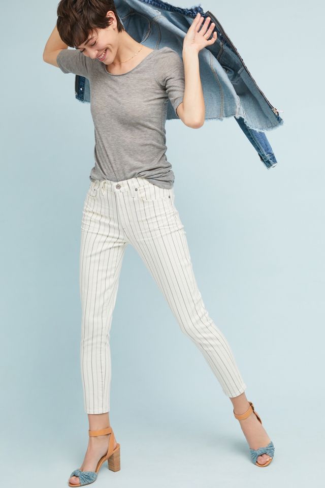 Anthropologie Citizens discount of Humanity Womens Rocket Crop Skinny Pinstripe Jeans 29