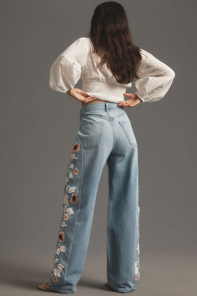 Citizens of Humanity Ayla Embroidered Baggy High-Rise Wide-Leg