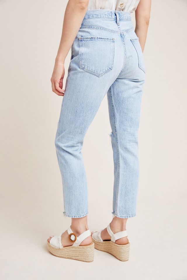 AGOLDE Riley High Rise Straight Jeans