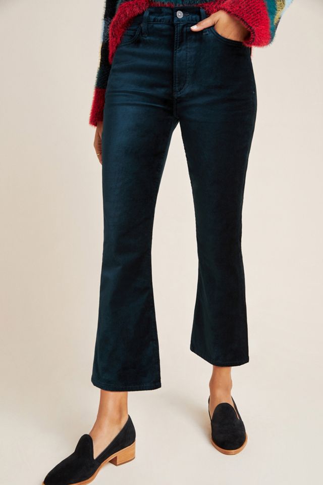 Citizens of Humanity Demy Cropped Flare Velvet Jeans #4
