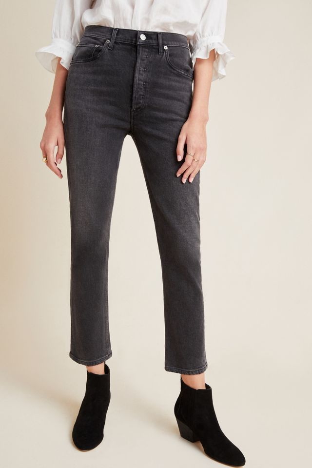 AGOLDE Riley High Rise Straight Cropped Jeans