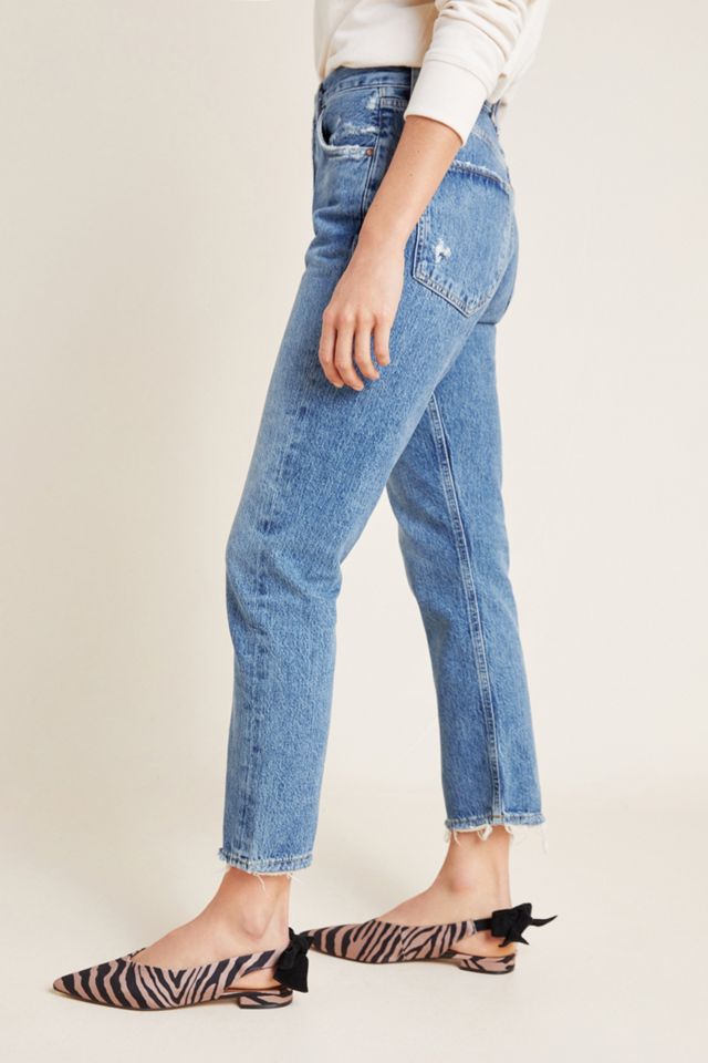 AGOLDE Riley Ultra High-Rise Cropped Straight Jeans #3