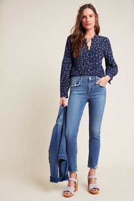 AGOLDE Toni High Rise Slim Straight Jeans Anthropologie