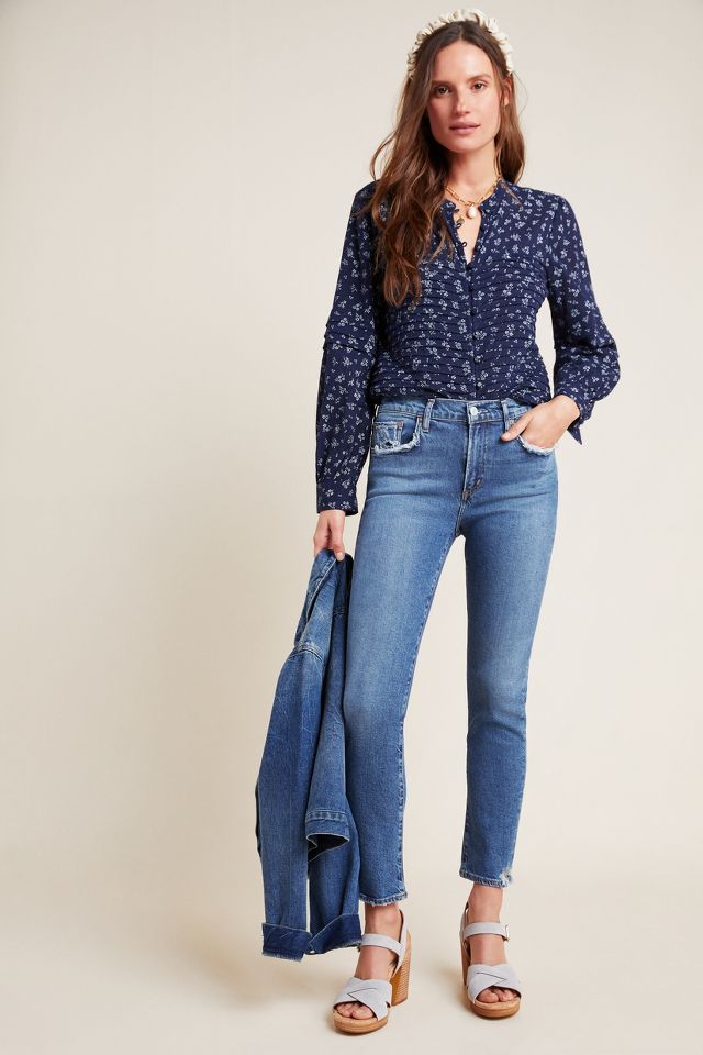 AGOLDE Toni High-Rise Slim Straight Jeans | Anthropologie