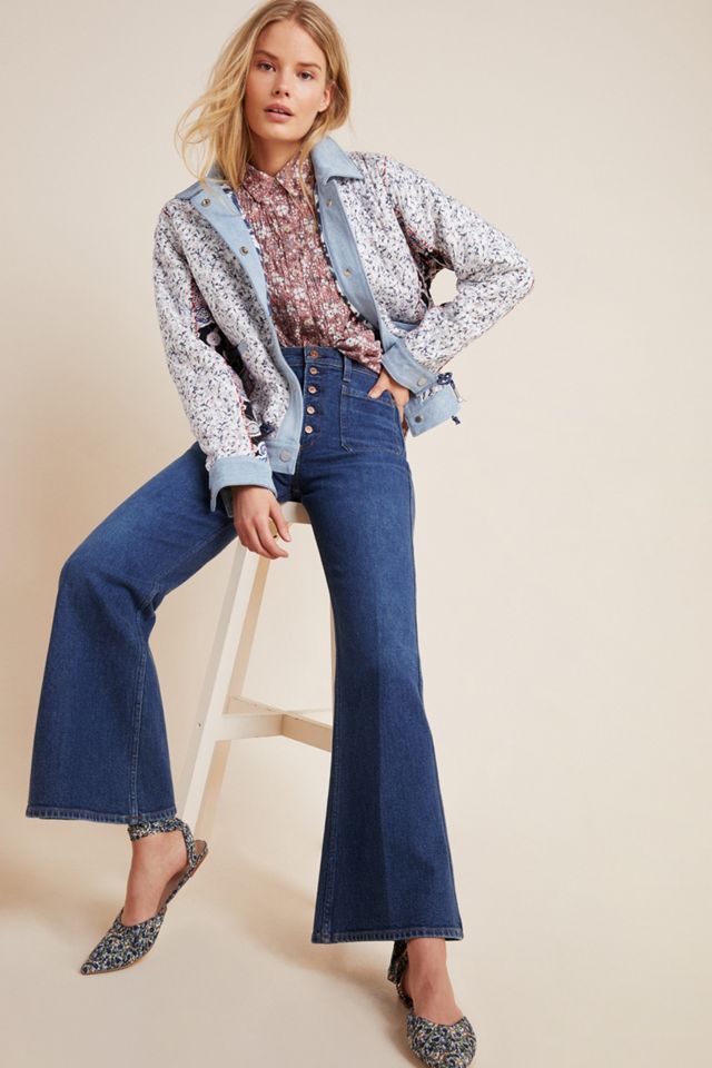 AG Anisten High-Rise Patch Pocket Flare Jeans  Anthropologie Japan -  Women's Clothing, Accessories & Home