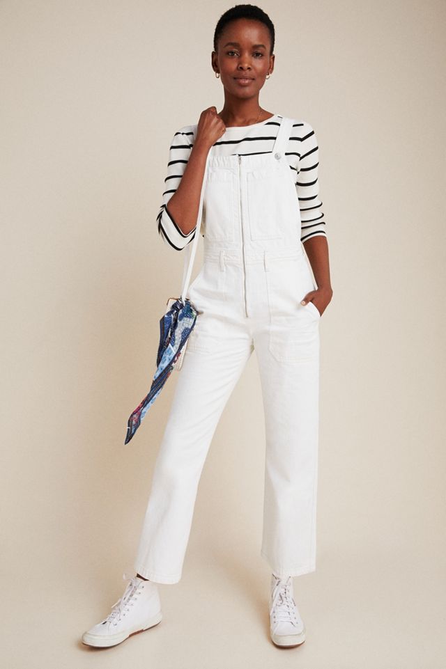 Citizens of Humanity Cher Zip-Front Denim Overalls | Anthropologie