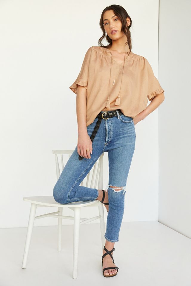 AGOLDE Ultra High-Rise Slim Straight Jeans #1