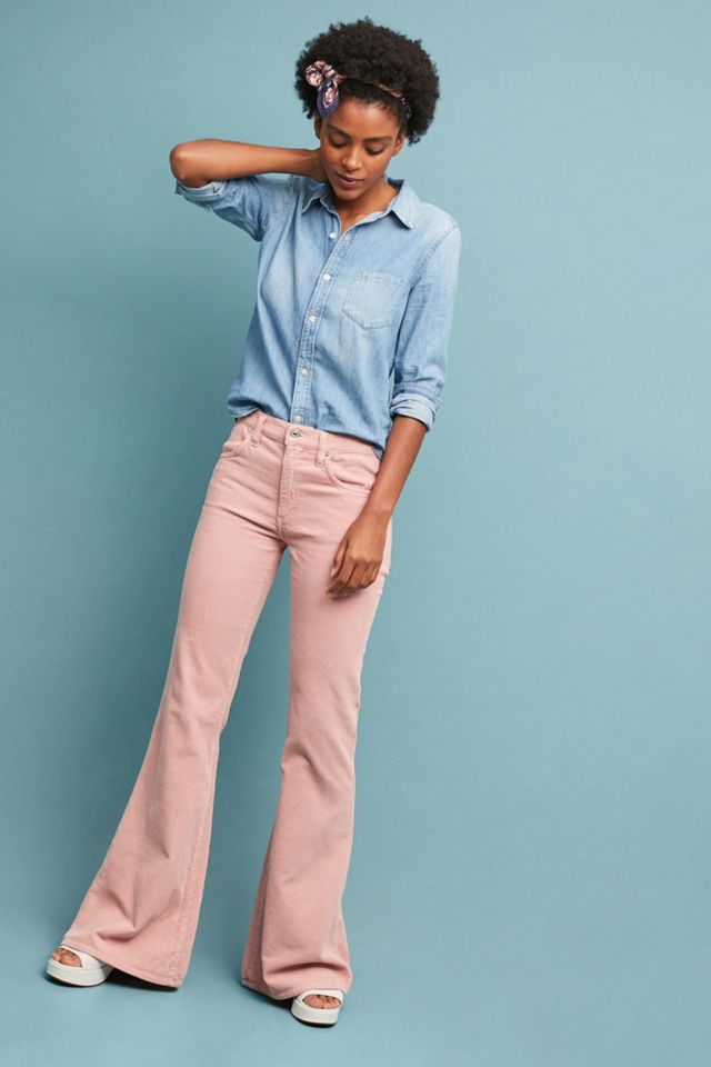 HI WAIST CORDUROY FLARES  Denim fashion, Clothes, Dress pants outfits