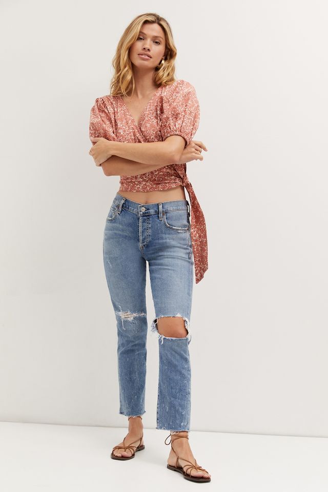 Anthropologie Citizens 2024 of Humanity Emerson Slim Boyfriend Denim Jeans