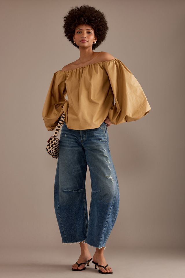 Citizens of Humanity Hufeisen Hohe-Taille Weite-Bein Jeans #3