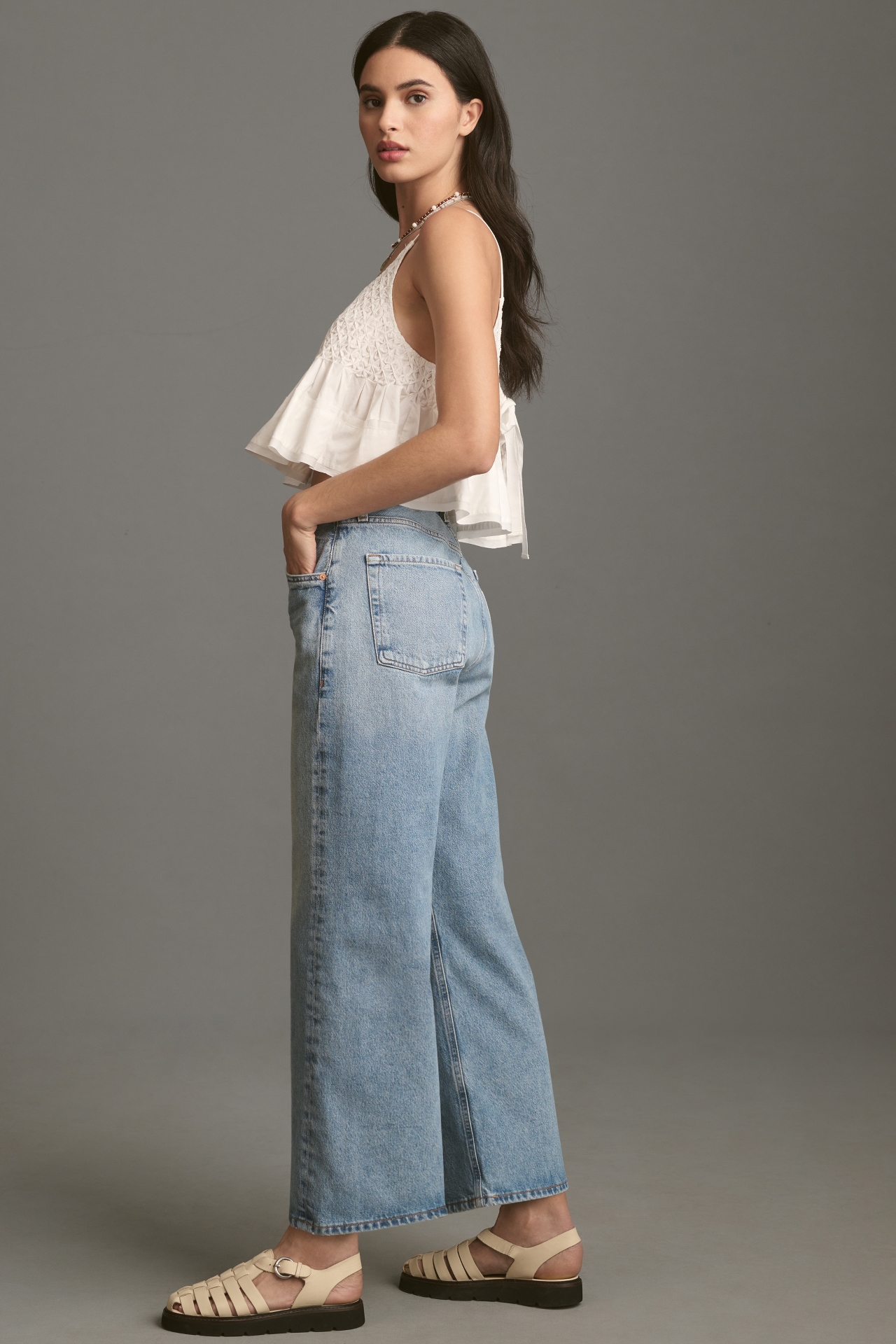 Citizens of Humanity Gaucho Vintage High-Rise Crop Wide-Leg Jeans