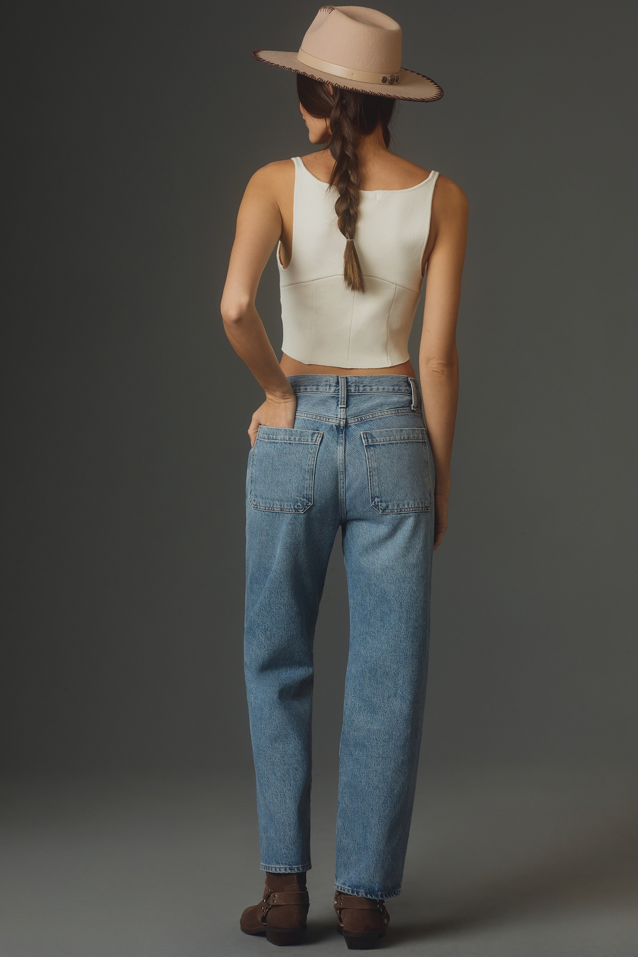 AGOLDE Cooper Trouser Mid-Rise Straight-Leg Jeans