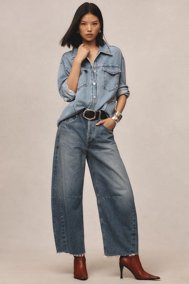 Citizens of Humanity Horseshoe High-Rise Barrel Jeans  #4