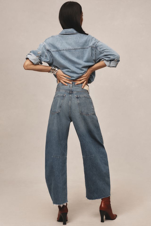 Citizens of Humanity Horseshoe High-Rise Barrel Jeans  #7