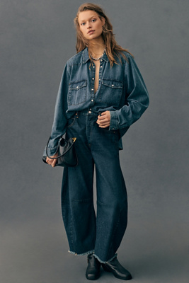 Citizen Of Humanity Rigid High-rise Horseshoe Jeans In Blue
