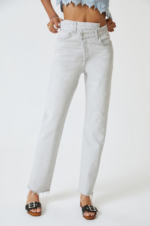 AGOLDE Criss-Cross High-Rise Straight Jeans #1