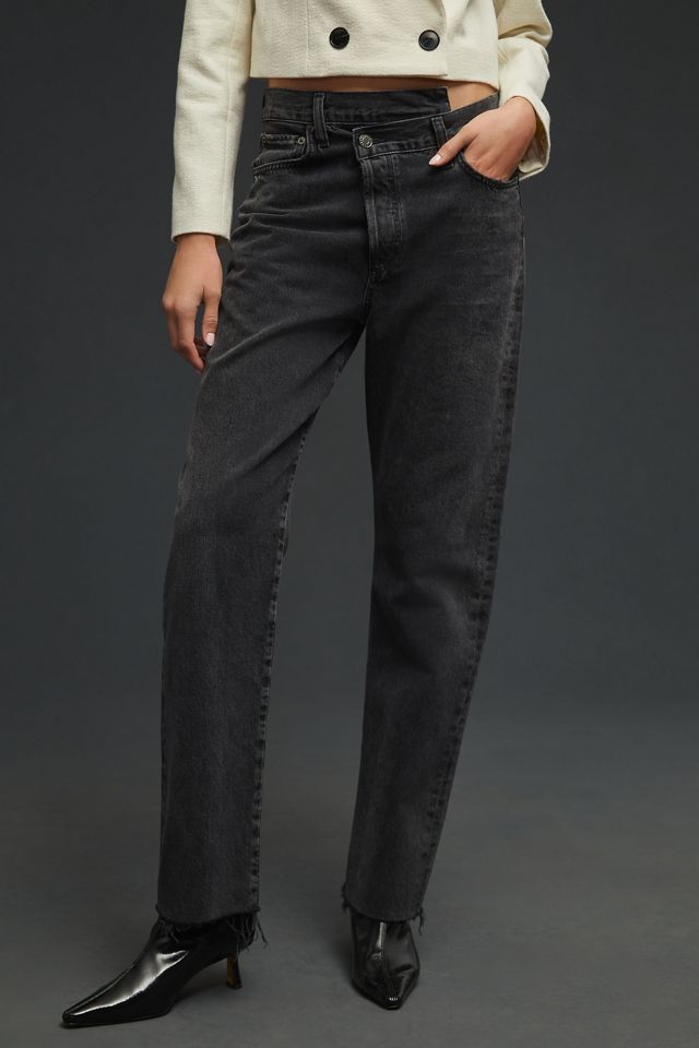 AGOLDE Criss-Cross High-Rise Straight Jeans #1
