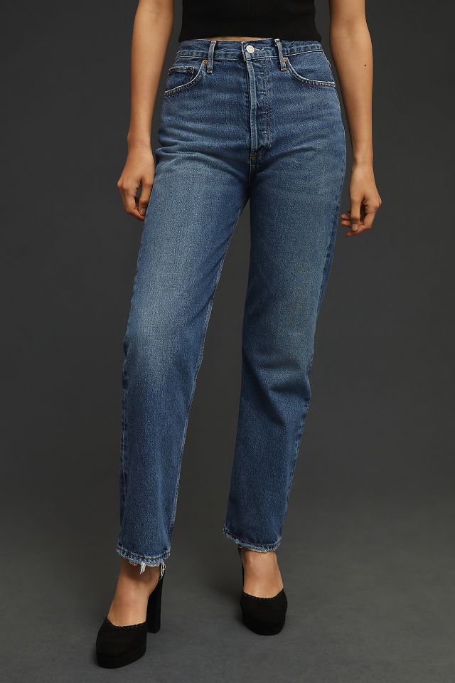 AGOLDE '90s Pinch-Waist High-Rise Straight Jeans | Anthropologie