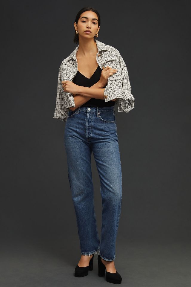 AGOLDE '90s Pinch-Waist High-Rise Straight Jeans