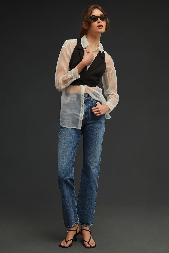 AGOLDE Pinch-Waist High-Rise Kick Jeans