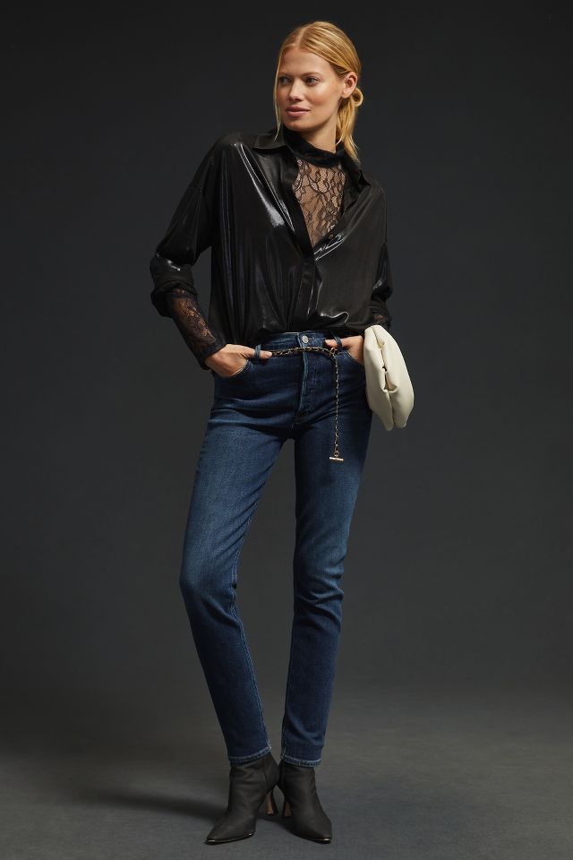 AGOLDE Nico High Rise Skinny Jeans Anthropologie