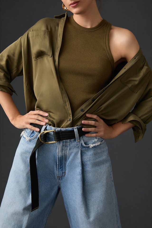AGOLDE Dagna Pleated Baggy Jeans | Anthropologie