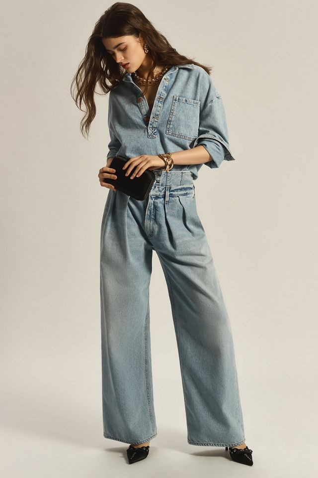 Citizens of Humanity Corset Baggy High-Rise Wide-Leg Jeans | Anthropologie