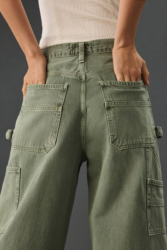AGOLDE エーゴールドイー MAGDA D CARPENTER パンツ AGOLDE Magda Low-Rise Carpenter Jeans | Anthropologie