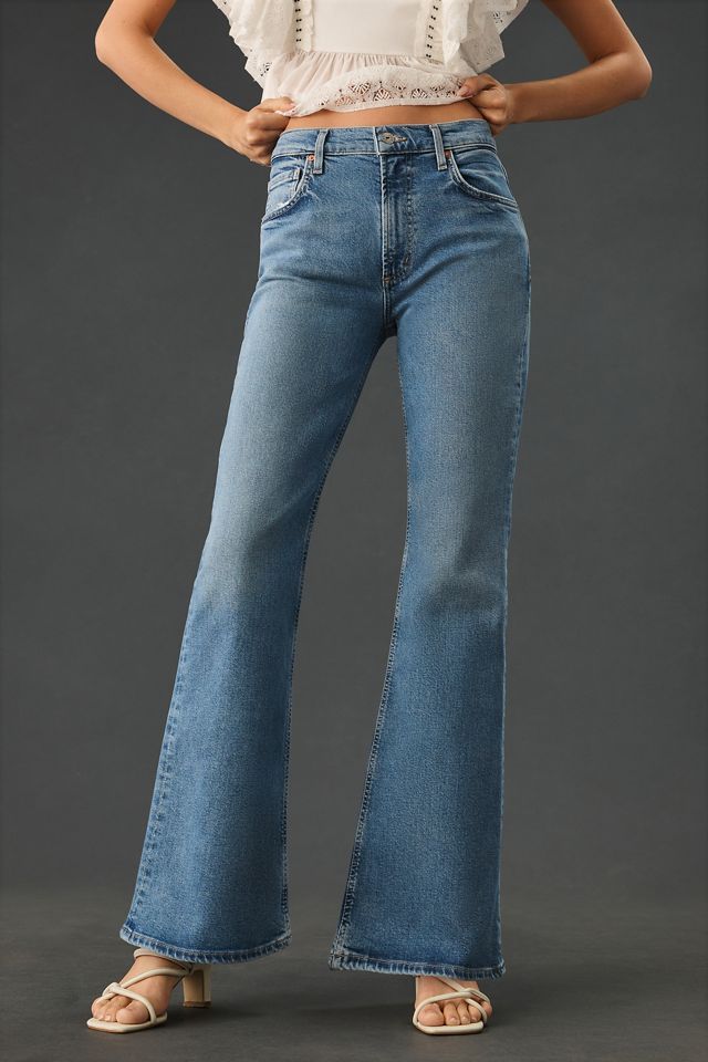 CITIZENS of HUMANITY　ISOLA FLARE LLES デニ CITIZENS OF HUMANITY Isola flared stretch-denim jeans | NET