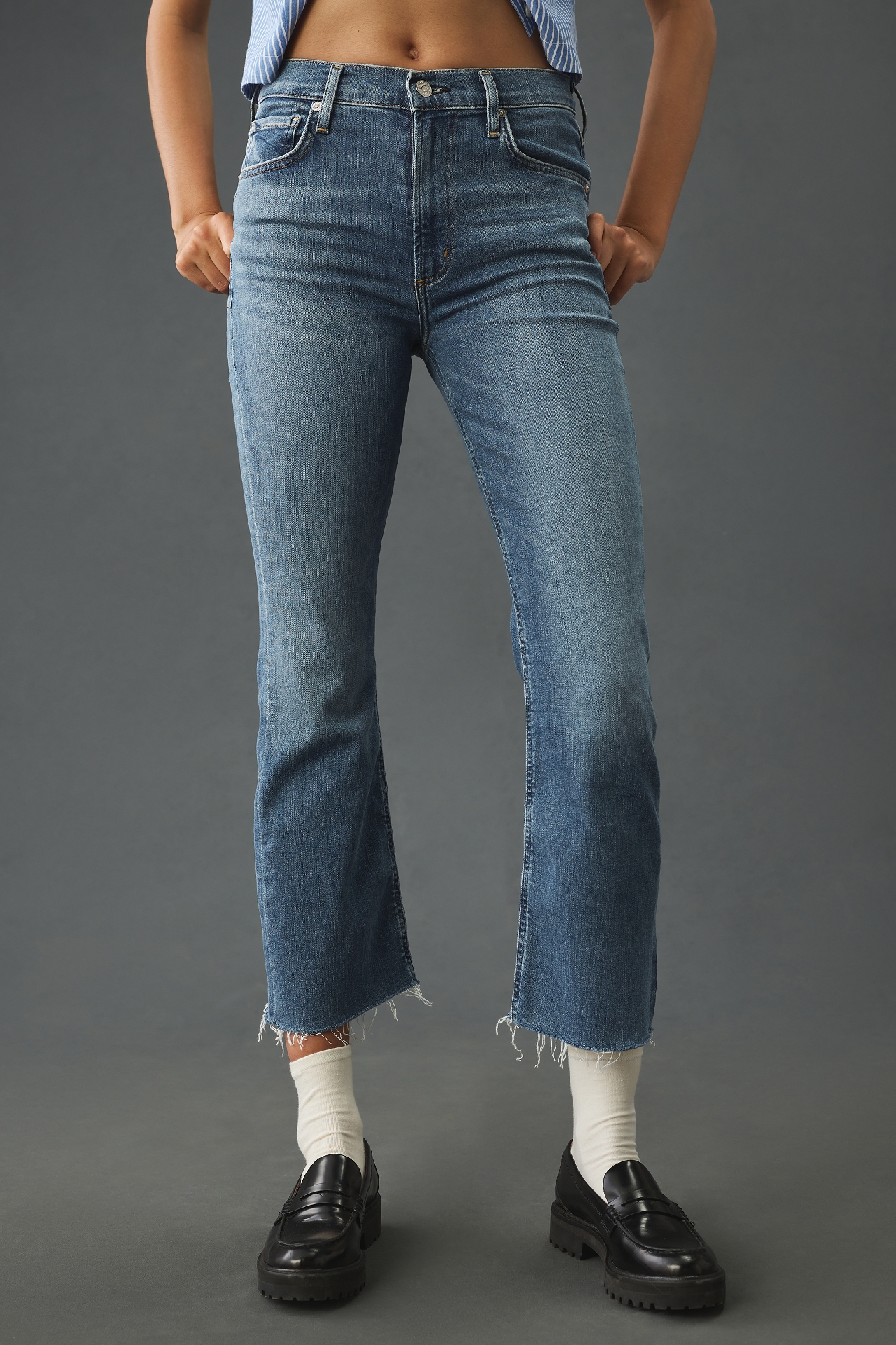 Citizens of Humanity Isola Mid-Rise Crop Bootcut Jeans