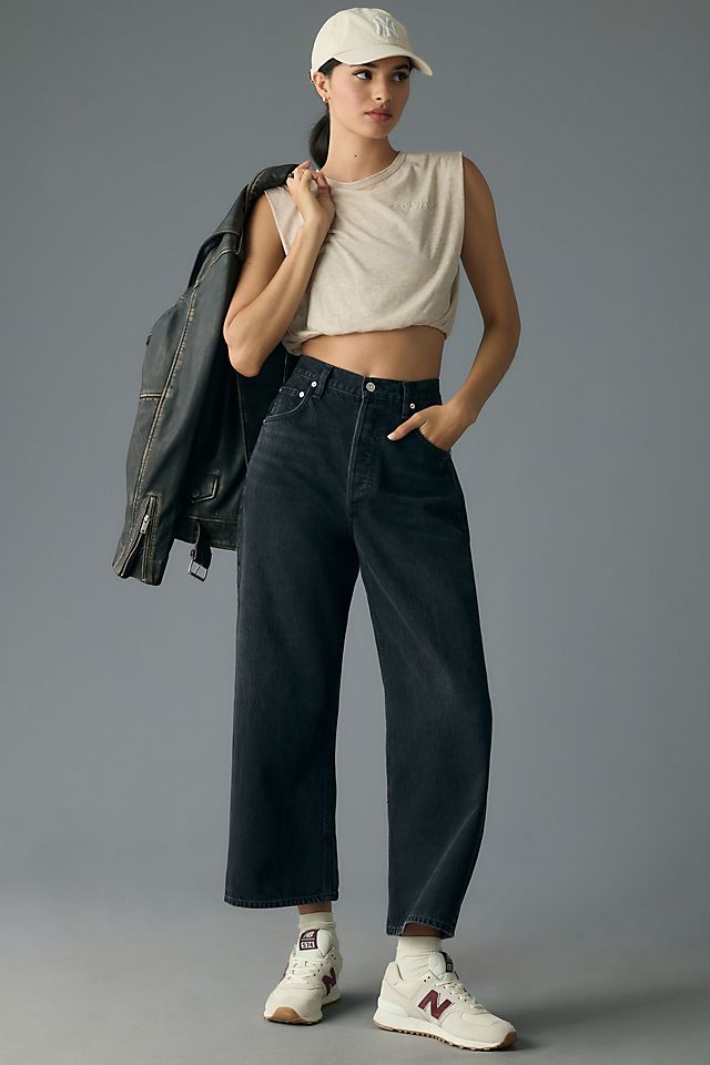 Citizens of Humanity Gaucho Vintage High-Rise Crop Wide-Leg Jeans ...