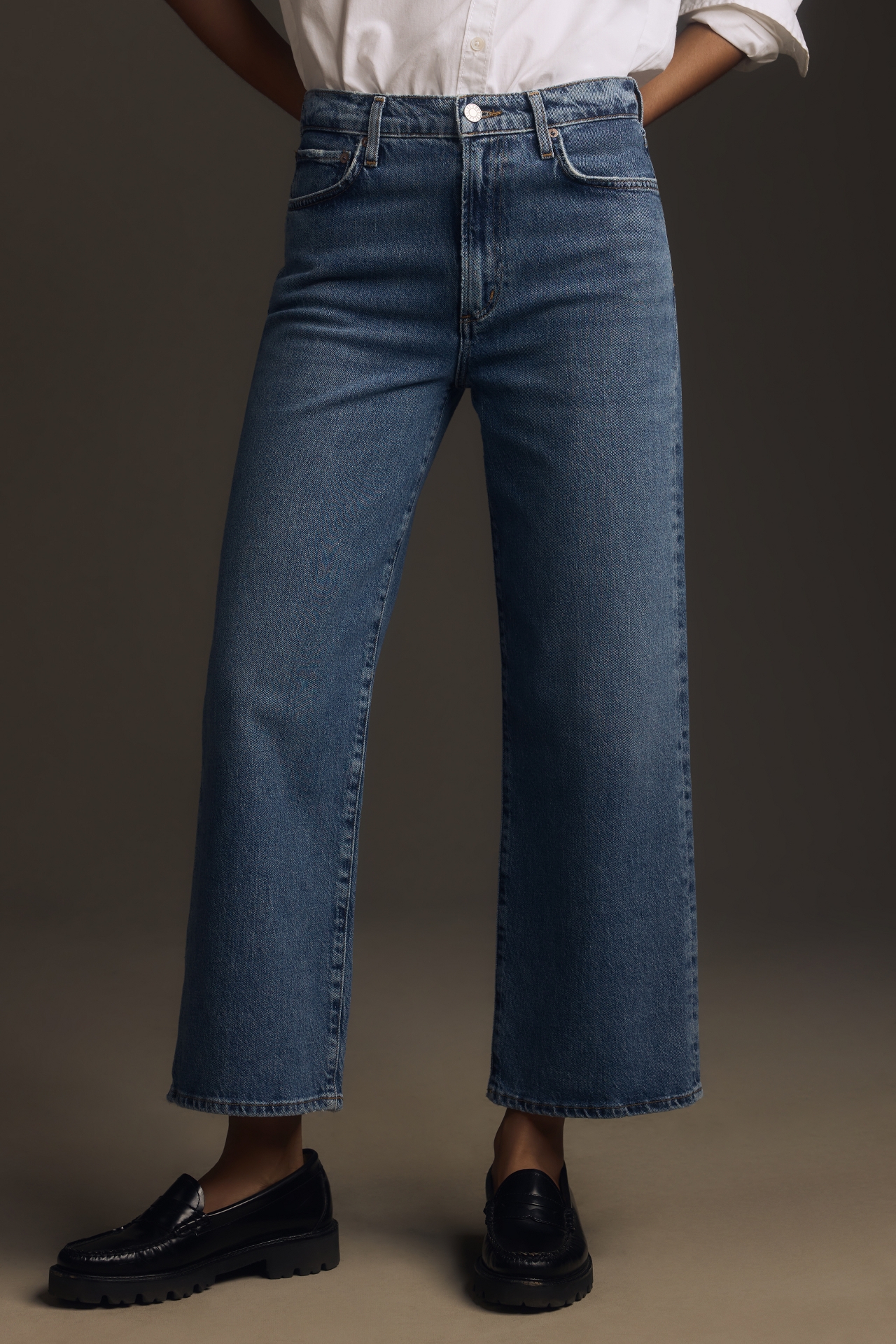 AGOLDE Harper High-Rise Straight-Leg Jeans