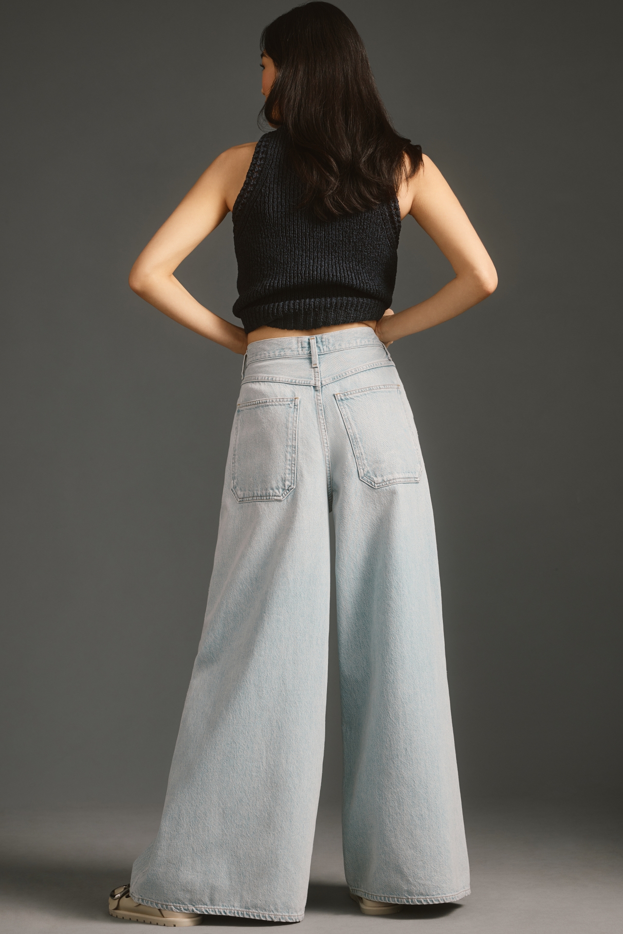 AGOLDE Nolan High-Rise Wide-Leg Jeans