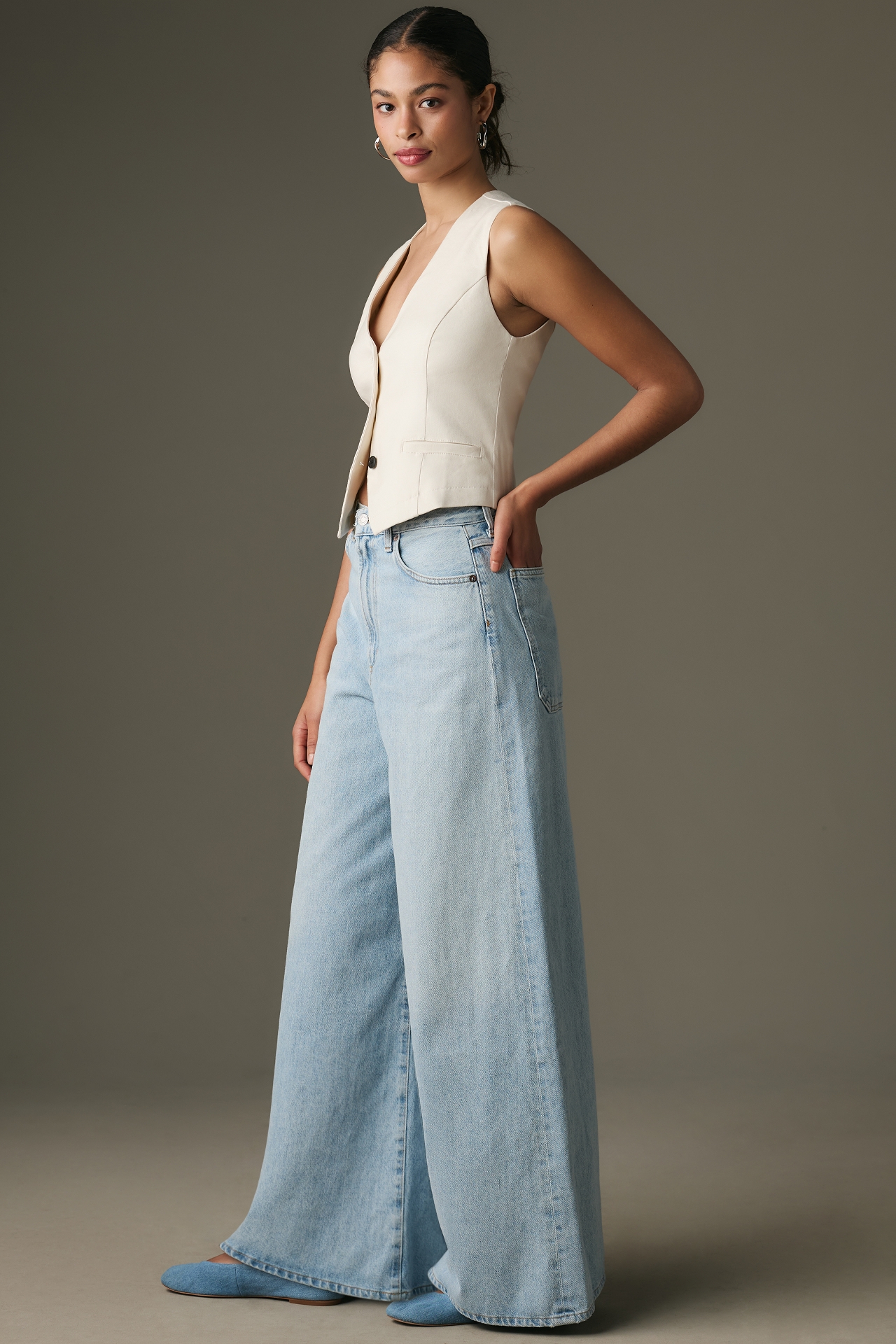 AGOLDE Nolan High-Rise Wide-Leg Jeans