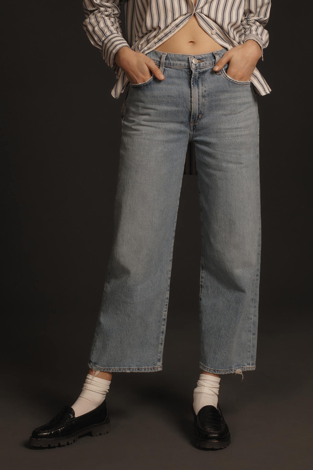 AGOLDE Harper High-Rise Straight-Leg Jeans