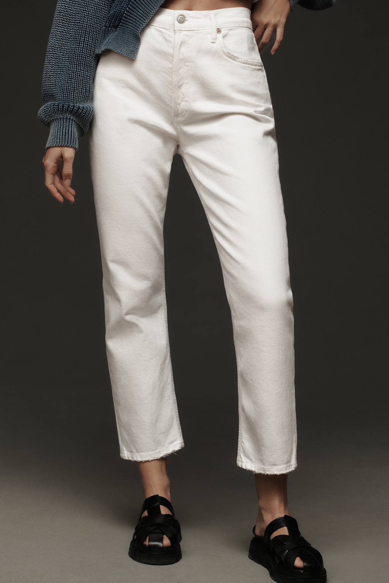 AGOLDE Riley Crop High-Rise Straight Jeans