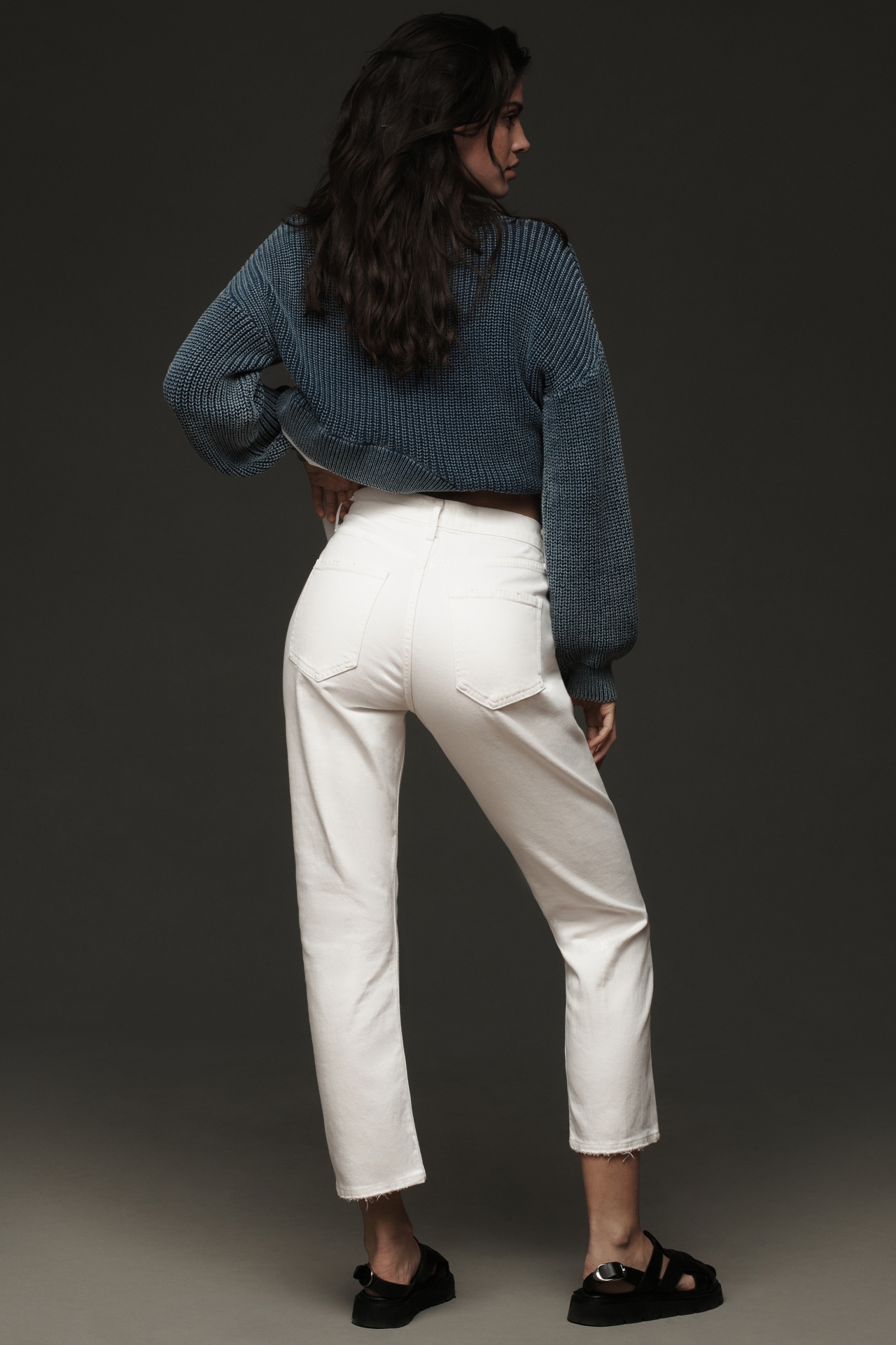 AGOLDE Riley Crop High-Rise Straight Jeans