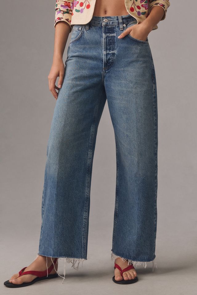 Citizens of Humanity Ayla Raw-Hem High-Rise Crop Jeans #2