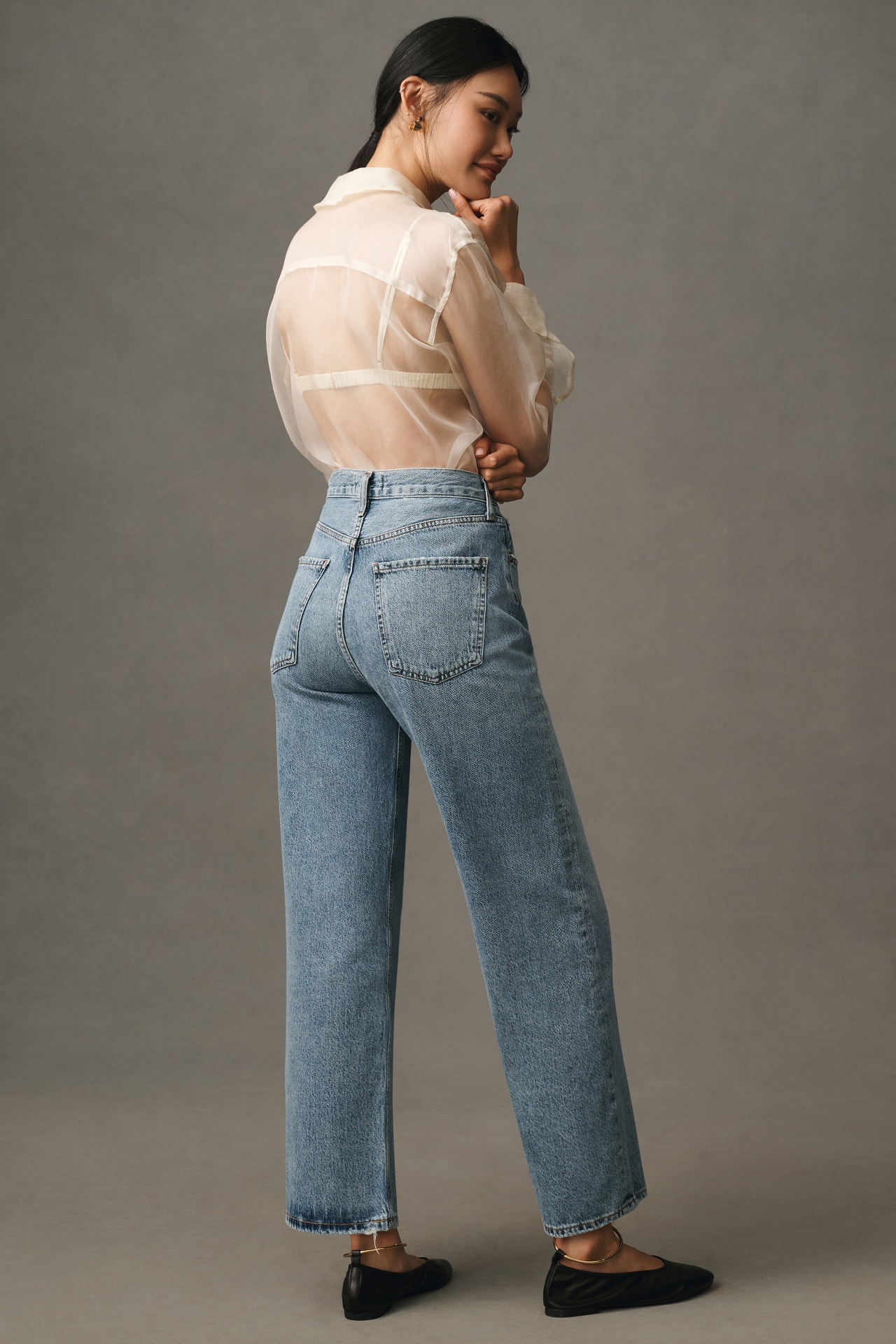 AGOLDE Ren High-Rise Wide-Leg Jeans