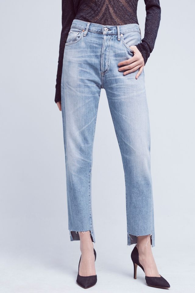 Citizens of Humanity Liya Ultra High-Rise High-Low Crop Jeans #1
