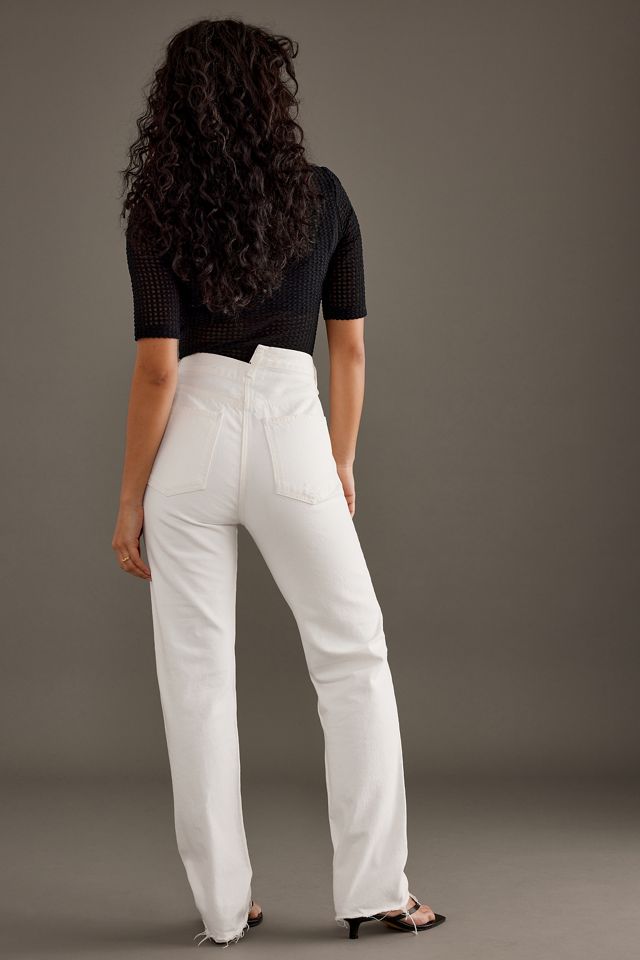 AGOLDE Criss-Cross High-Rise Straight Leg Jeans #4