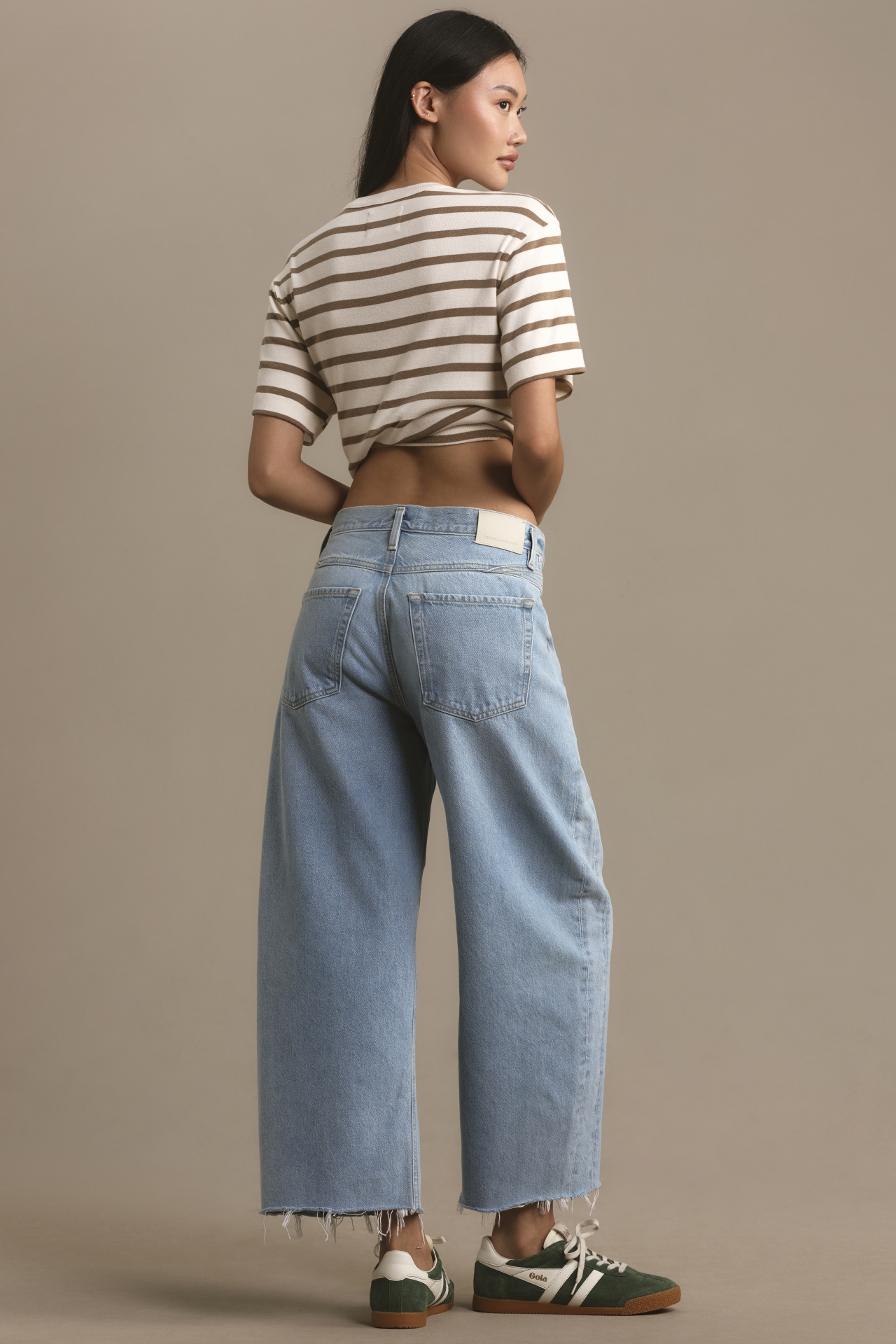 Citizens of Humanity Bisou High-Rise Crop Wide-Leg Jeans