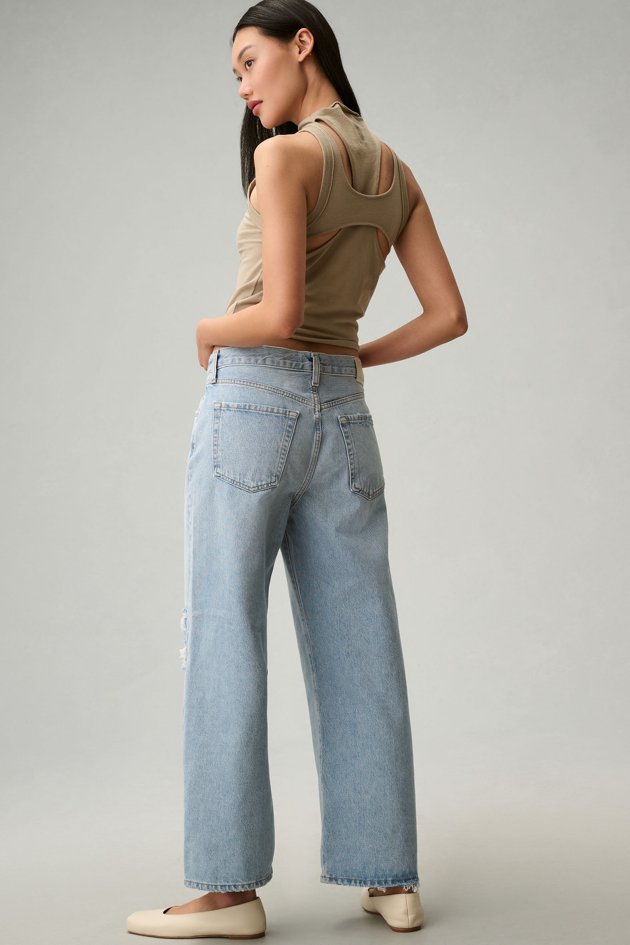 Citizens of Humanity Pina Low-Rise Baggy Crop Wide-Leg Jeans