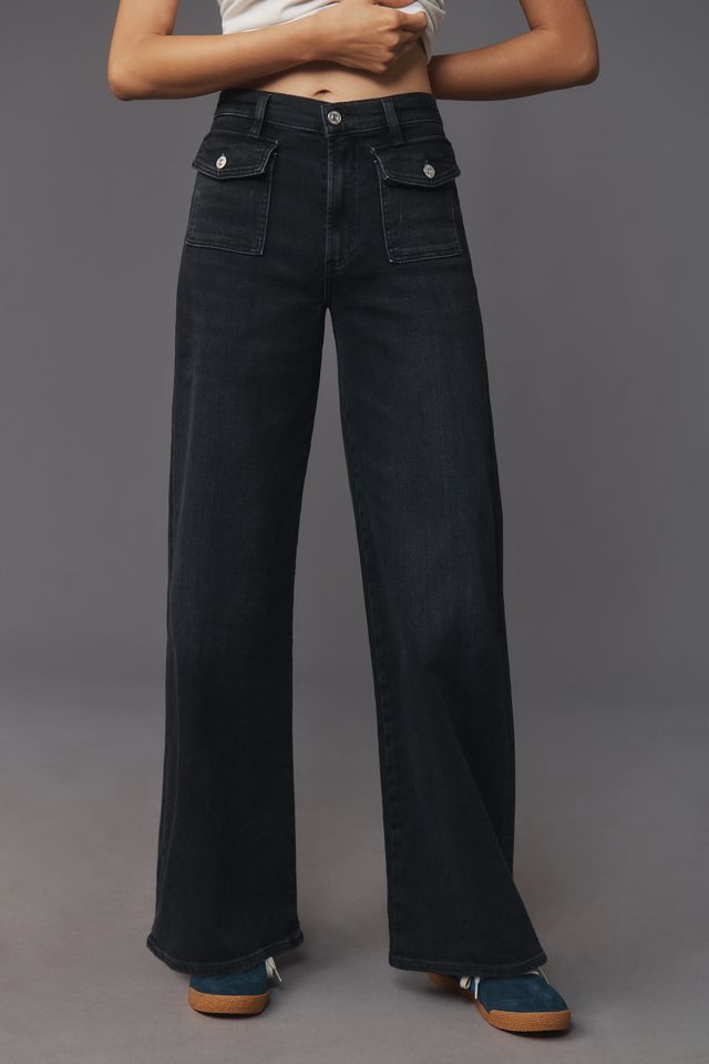 Citizens of Humanity Raven Patch Pocket High-Rise Wide-Leg Jeans #1